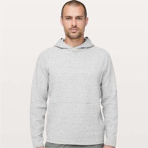 LULULEMON At Ease Hoodie in Heathered Melody Light Grey / Black Size S